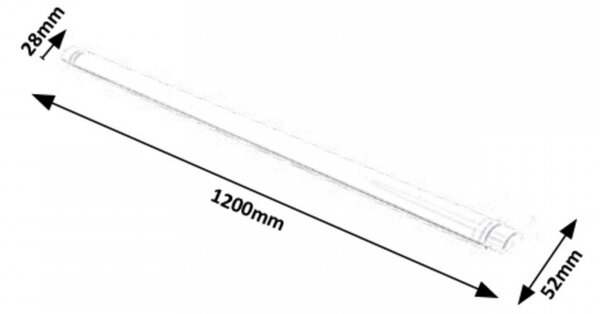 Rabalux 1455 LED svítidlo pod kuchyňskou linku 40W | 3200lm | 4000K