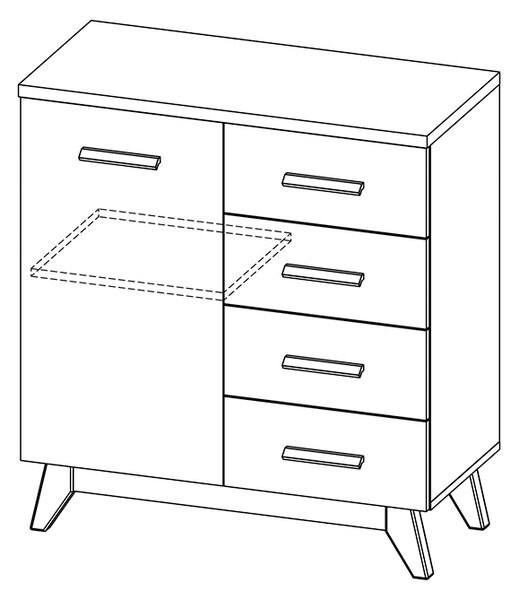 Komoda Sverdon SV8. Akce -15%
