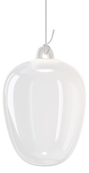 Lodes 21812 0030 Obló medium, závěs z čirého foukaného skla, 1x7W LED 3000K, Ø20,6x29,6cm