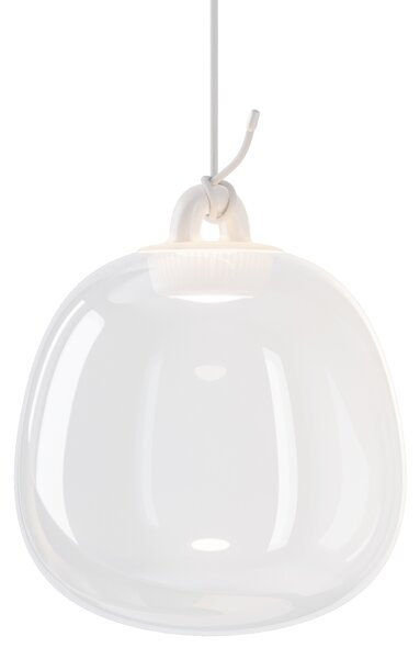 Lodes 21811 0030 Obló small, závěs z čirého foukaného skla, 1x7W LED 3000K, Ø21,1x24,3cm