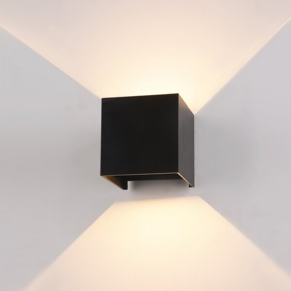 Italux PL-208B LED venkovní nástěnné svítidlo Sorento 1x6W | 300lm | 3000K | IP54
