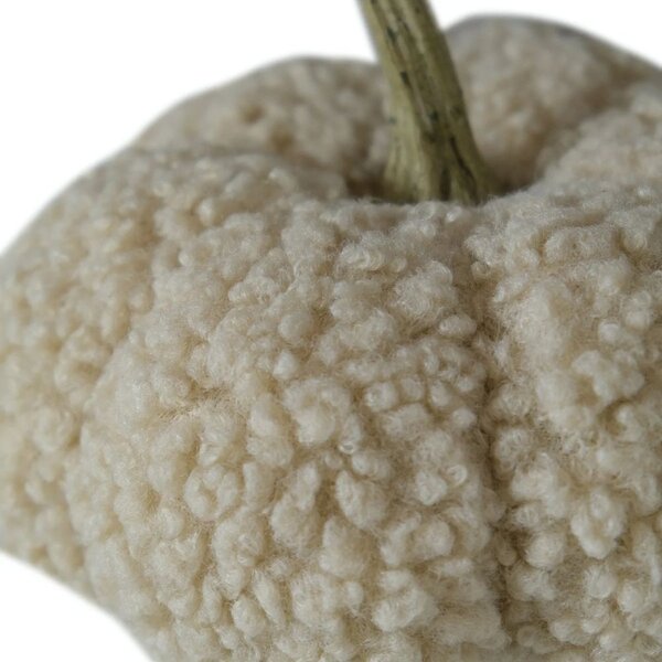 Béžová plyšová dekorace dýně Pumpkin Teddy L - Ø 25*19 cm - Mars & More