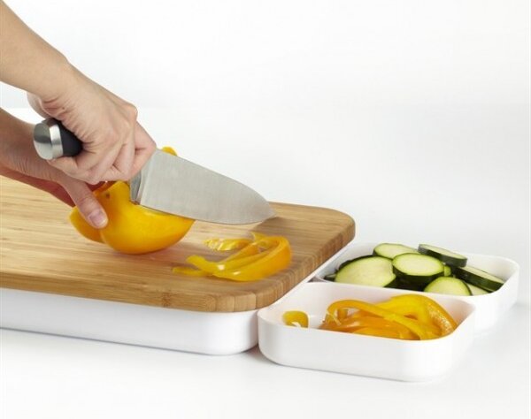 Prkénko na krájení + misky UMBRA BENTO set/7ks VÝPRODEJ