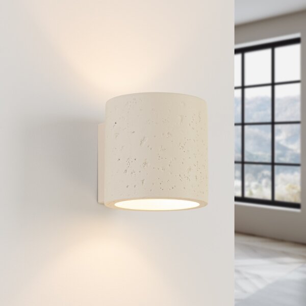 Sollux SL.1840 - Nástěnné bodové svítidlo ORBIS 1xG9/8W/230V beton/krémová