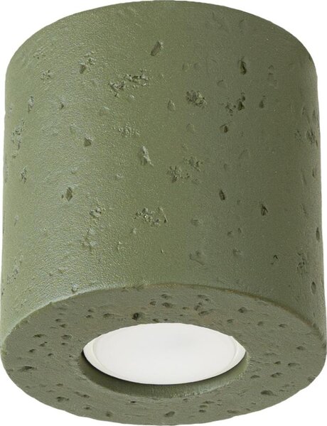 Sollux SL.1841 - Bodové svítidlo ORBIS 1xGU10/10W/230V beton/zelená