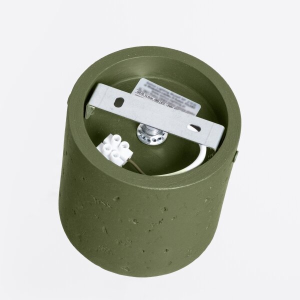 Sollux SL.1841 - Bodové svítidlo ORBIS 1xGU10/10W/230V beton/zelená