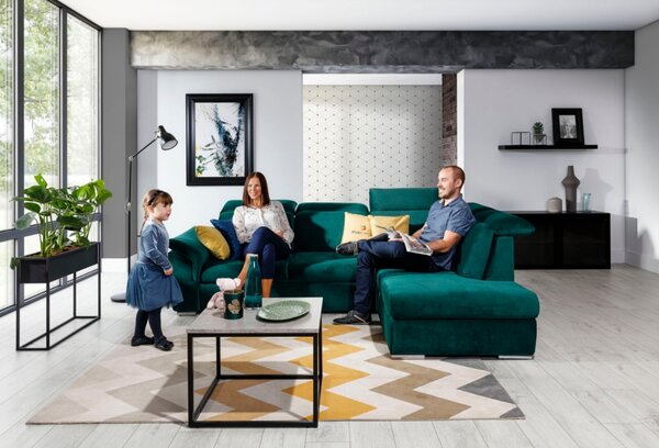 Eltap sedací souprava LORETO, rozkládací, rohová potahový materiál: basic, roh: pravý