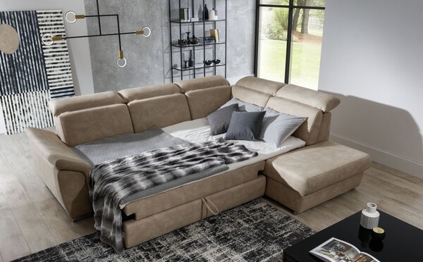 Eltap sedací souprava LORETO, rozkládací, rohová potahový materiál: basic, roh: pravý