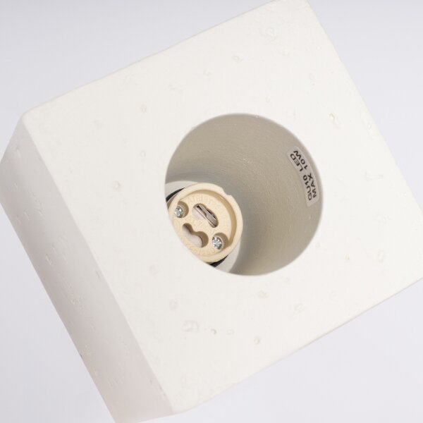 Sollux SL.1846 - Bodové svítidlo QUAD 1xGU10/10W/230V beton/krémová