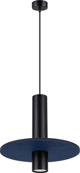 Sollux SL.1884 - Lustr na lanku PELTA 1xGU10/10W/230V černá/modrá