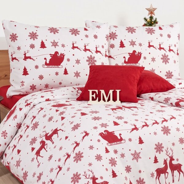 Flanelové povlečení Santa Claus EMI