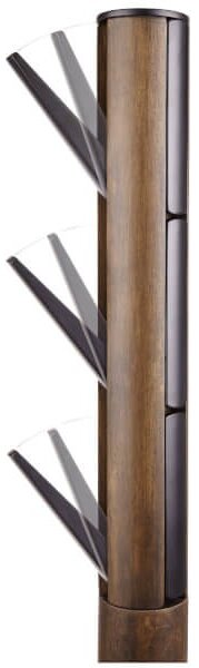 UMBRA Věšák FLAPPER 165x57 cm černá/ořech VÝPRODEJ