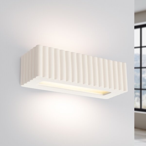 Sollux SL.1885 - Nástěnné svítidlo RIGATA 1xE27/15W/230V keramika/bílá