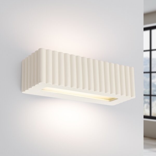 Sollux SL.1886 - Nástěnné svítidlo RIGATA 1xE27/15W/230V keramika/krémová