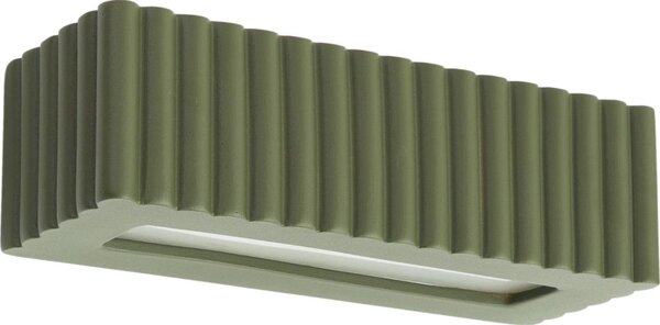 Sollux SL.1888 - Nástěnné svítidlo RIGATA 1xE27/15W/230V keramika/zelená