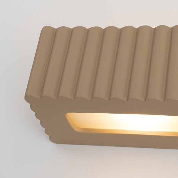 Sollux SL.1887 - Nástěnné svítidlo RIGATA 1xE27/15W/230V keramika/taupe