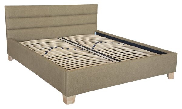 ČALOUNĚNÁ POSTEL, 160/200 cm, zlatohnědá Cantus - Postele s úložným prostorem