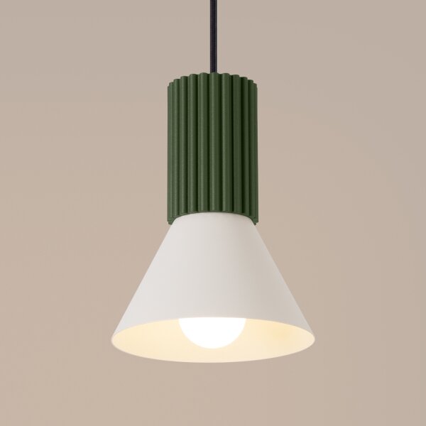 Sollux SL.1872 - Lustr na lanku ESTRIA 1xE14/10W/230V pr. 14 cm zelená