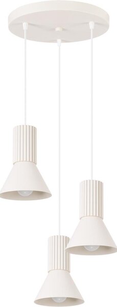 Sollux SL.1871 - Lustr na lanku ESTRIA 3xE14/10W/230V pr. 30 cm krémová