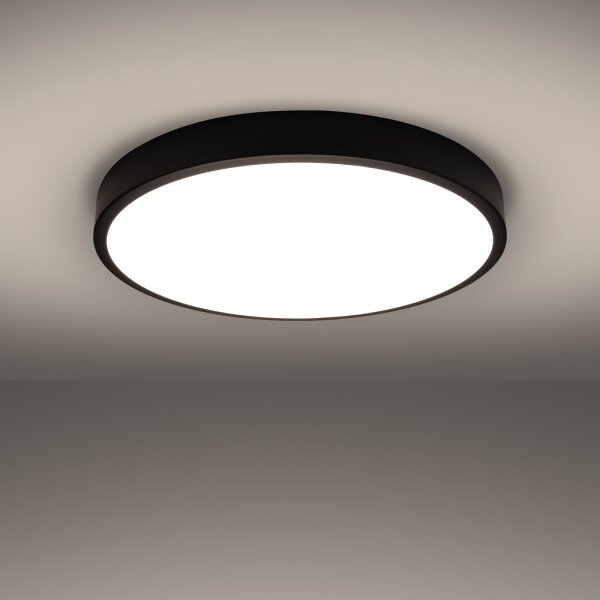 Sollux SL.1248 - LED Stropní svítidlo ONYX LED/48W/230V pr. 60 cm černá