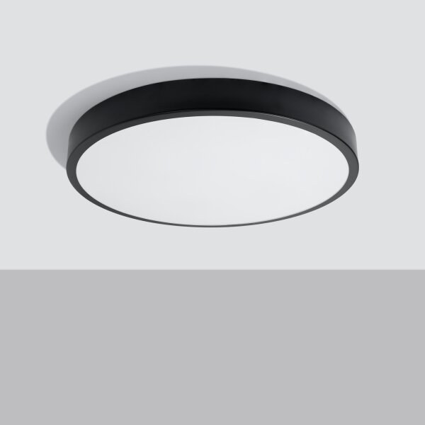 Sollux SL.1248 - LED Stropní svítidlo ONYX LED/48W/230V pr. 60 cm černá