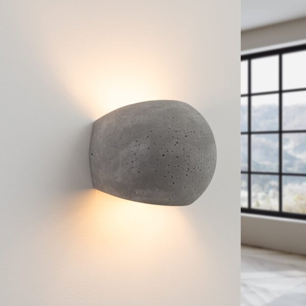 Sollux SL.1362 - Nástěnné svítidlo GLOBE 2xG9/8W/230V beton/šedá