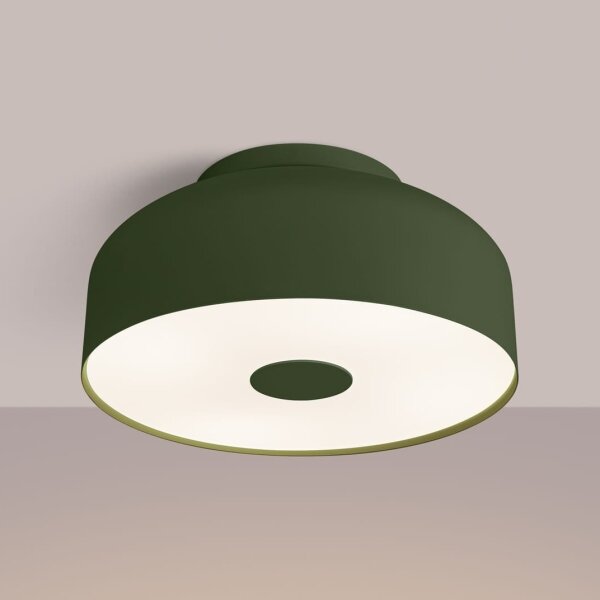 Sollux SL.1680 - Stropní svítidlo OMIQ 4xE27/15W/230V pr. 30 cm zelená