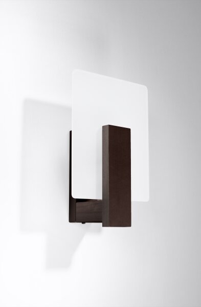 Sollux SL.1096 - Nástěnné svítidlo LAPPO 1xE14/10W/230V wenge