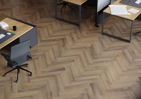 Vinylová podlaha click Afirmax Legnar Herringbone - Dub Frisco 41475