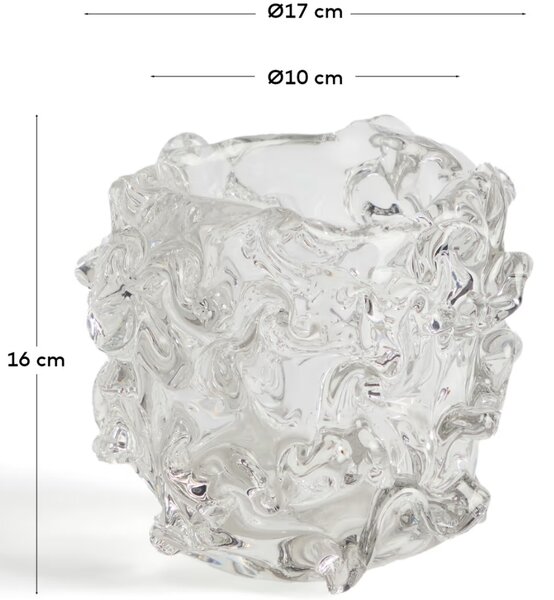Kave Home Skleněná dekorativní miska Vorma Ø18 cm
