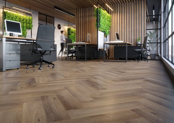 Vinylová podlaha click Afirmax Legnar Herringbone - Dub Frisco 41475