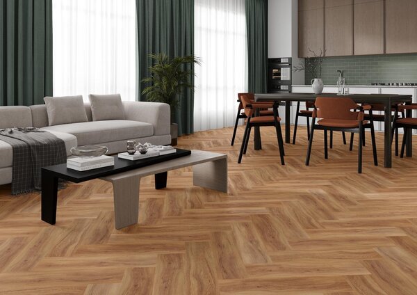 Vinylová podlaha click Afirmax Legnar Herringbone - Dub Jersey 41105