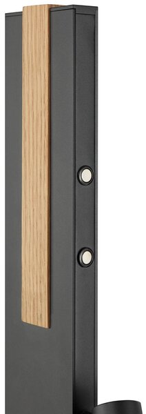 Brilliant LED stojací lampa Streamline, výška 145 cm, černá, na čtení, stmívatelný, Černá, Obývací pokoj / jídelna, kov, Moderní