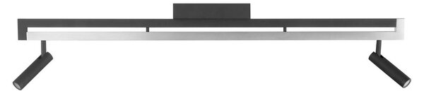 Brilliant LED stropní bodové světlo Pulse, černé, 100 cm, kov, stmívatelný, Černá, Obývací pokoj / jídelna, kov, Moderní