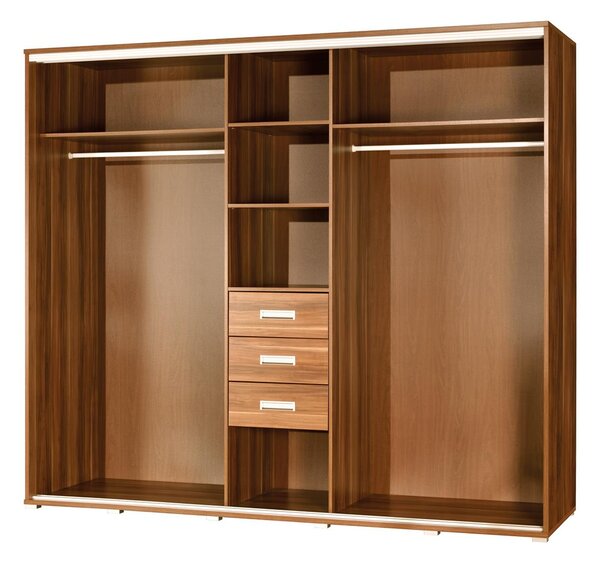 Šatní skříň Peldon 255 (wenge). Akce -19%