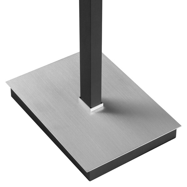 Brilliant LED stojací lampa Pulse, černá, výška 150 cm, kov, na čtení, stmívatelný, Černá, Obývací pokoj / jídelna, kov, Moderní