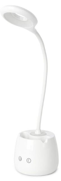 Nabíjecí stmívatelná LED stolní lampa 5W 200lm studená, s držákem na tužky a mobil