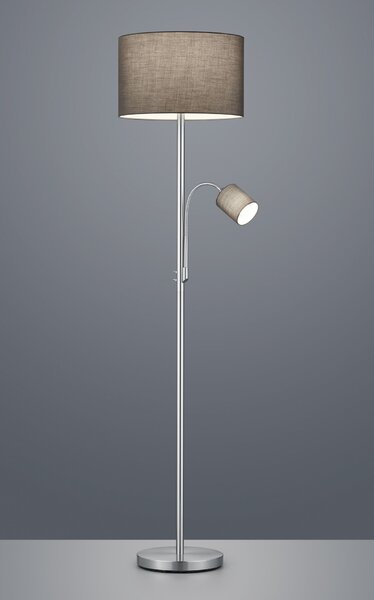 Trio 403900211 stojací lampa Hotel 1x60W|E27 a 1x18W|E14