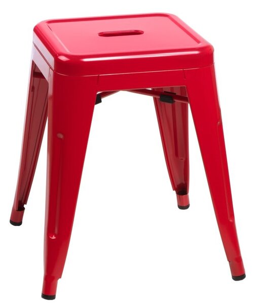 Stolička Paris inspirovaná Tolix červená