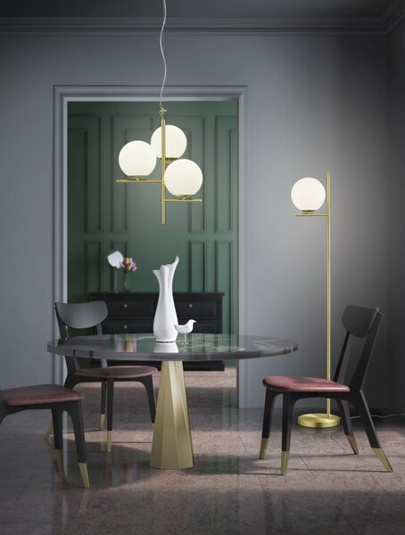 Trio 402000108 stojací lampa Pure 1x28W|E14