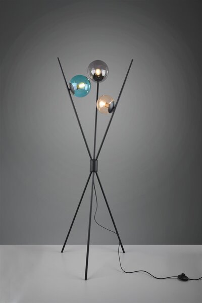 Trio 403400317 stojací lampa Lance 3x28W|E14