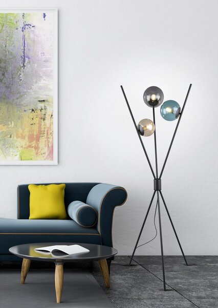 Trio 403400317 stojací lampa Lance 3x28W|E14