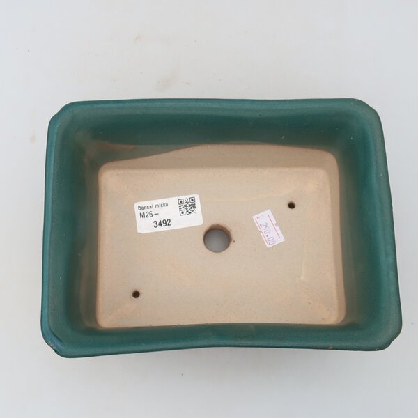 E-bonsai Keramická bonsai miska 18 x 13,5 x 7,5 cm modrá
