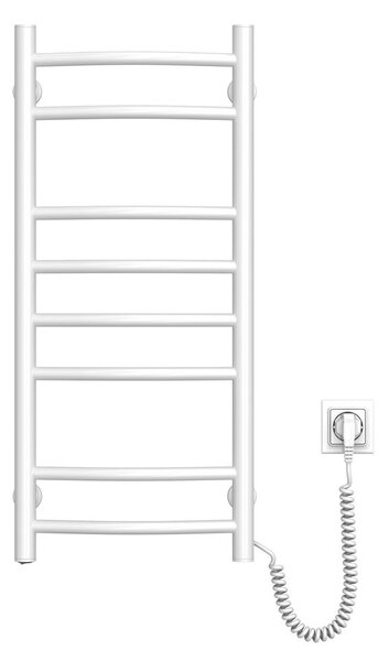 Aqualine Aqualine, SUPE elektrický sušák ručníků, 360x800mm, 107W, bílá, SU140