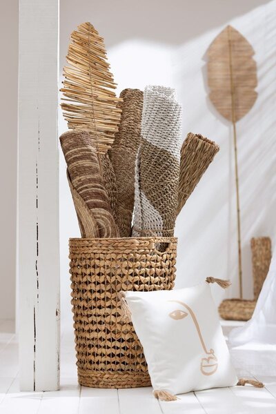 Přírodní obdélníkový koberec z mořské trávy Pad Straw - 50*100*1 cm - J-Line by Jolipa
