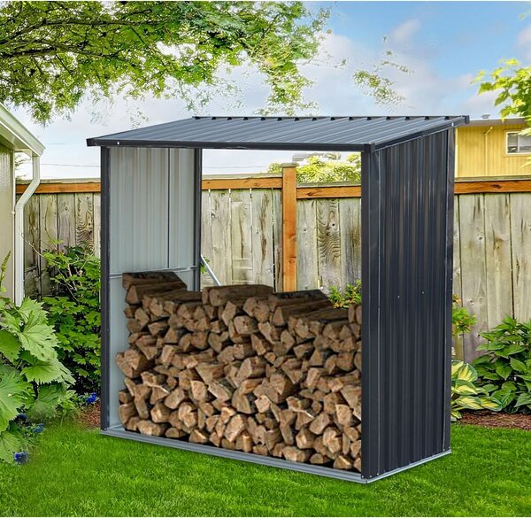 Tepro 7712 Přístřešek na dřevo Wood Store Large, 164 x 83 x 157 cm