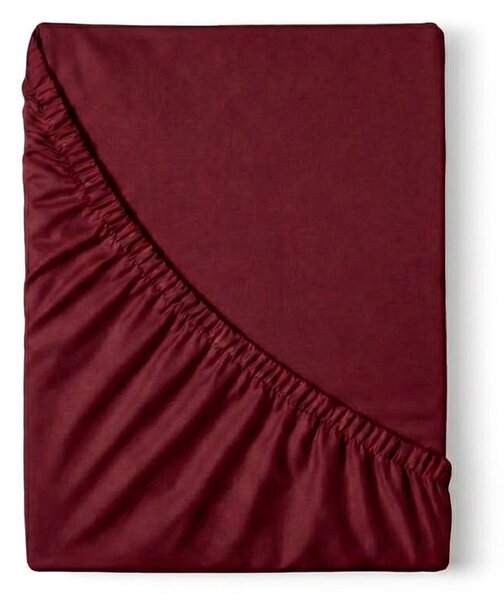 Kvalitex Saténové prostěradlo s gumou vínové 80x200cm
