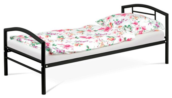 Kovová postel 90 cm černá BED-1900 BK