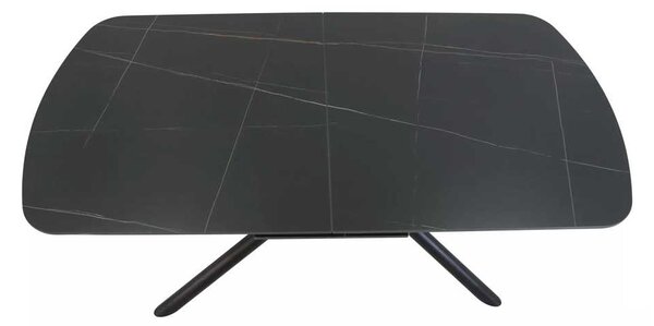 Jídelní stůl Valmir 160 x 90 cm, černá