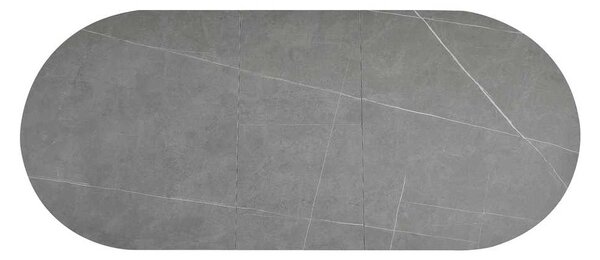 Jídelní stůl Maxwell II 140 x 80 cm, šedá / černá